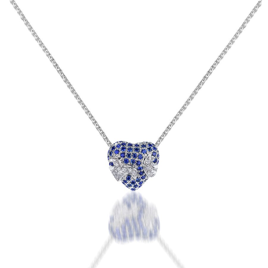 Amore Heart Diamond Pendant - Romantic Custom Jewelry New York